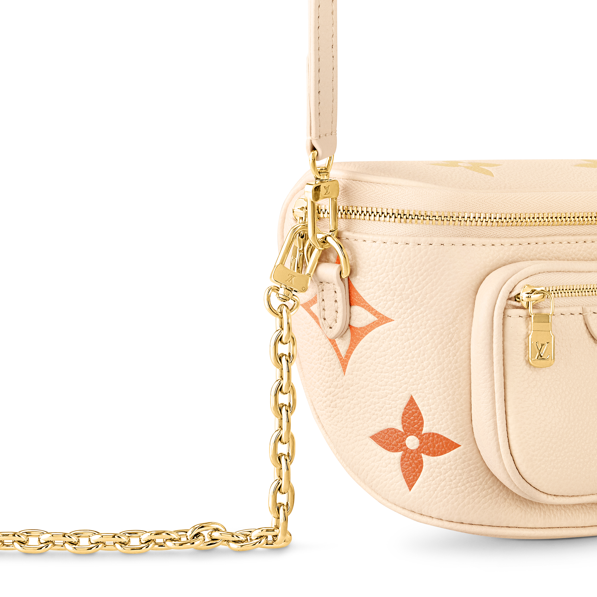 Louis vuitton white online fanny pack